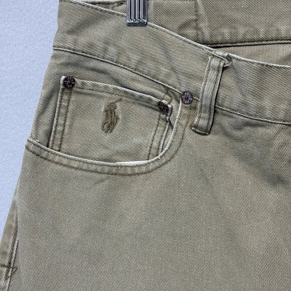 Ralph Lauren Polo Tan Denim Jeans Men’s 32X32 Classic Straight Leg Casual Pants - Picture 2 of 8